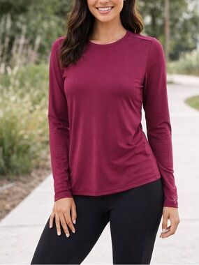 Maroon Activewear Long Sleeve